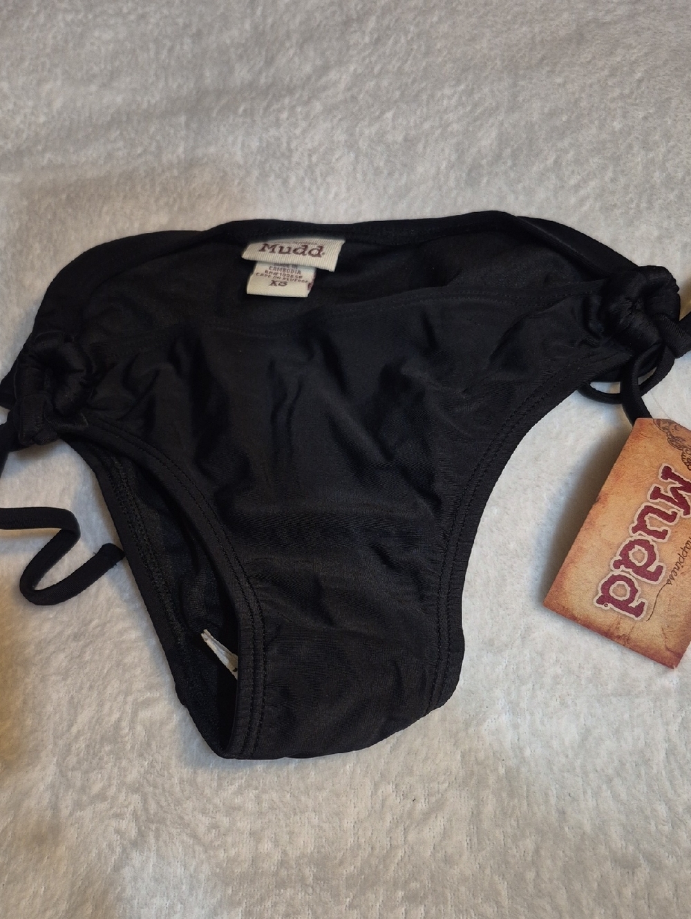 Mudd Black  Swim Briefs with Side Ties Sz. XS